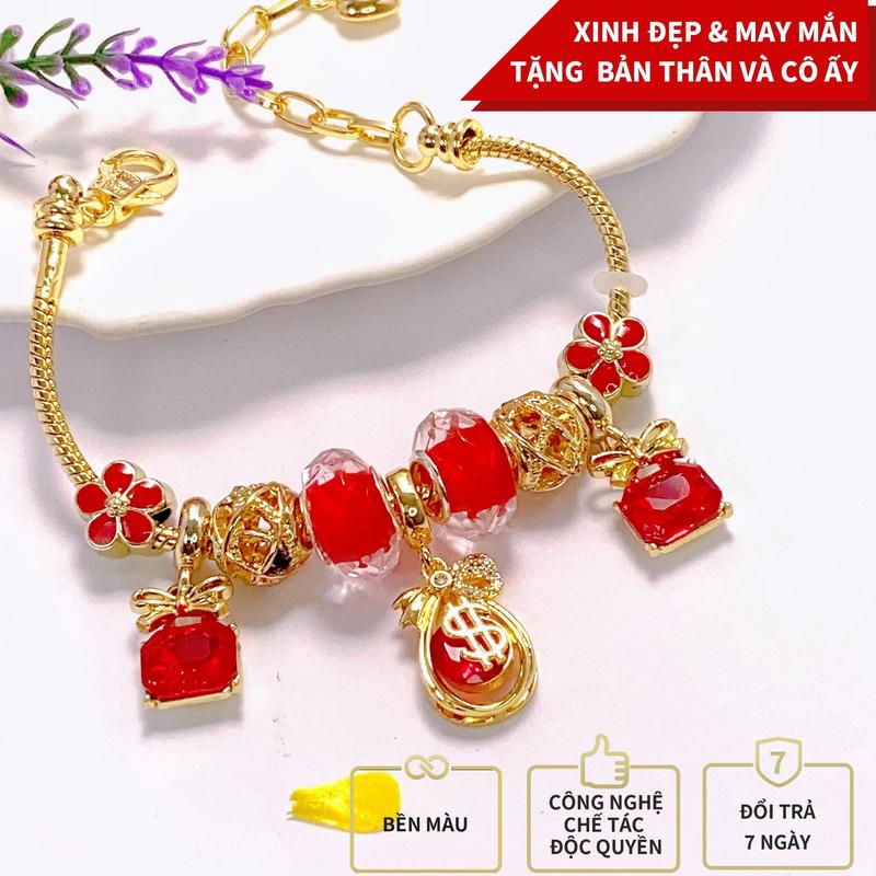 [TIỀN TÀI] Lắc tay tài lộc charm túi tiền may mắn phụ kiện xinh