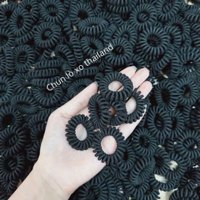 Sét 10 Chun Thái Lò Xo  HÀNG LOẠI 1  Chun buộc tóc chắc chắn phong cách thời trang thanh lịch basic Voi