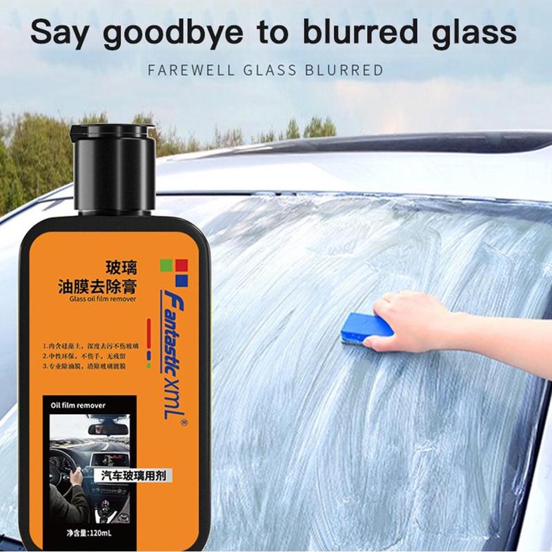 Product Introduction of Car Front Windshield Oil Film Cleaning Paste Strong Auto Glass Water Cleaning Agent Car Glass Cleaner Oil Film Remover 25