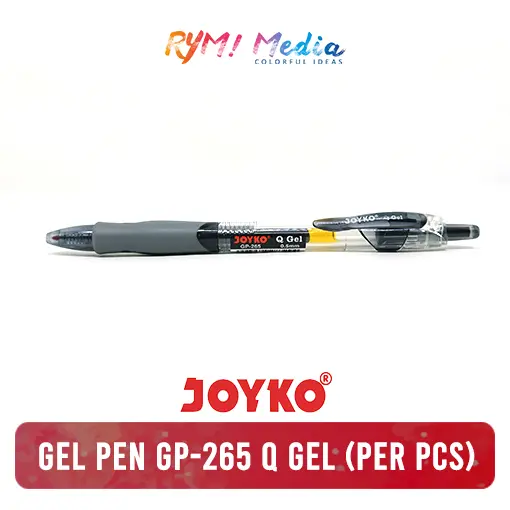 JOYKO Gel Pen / Pulpen Gel Hitam / Pena GP-265 / Q Gel / 0.5 mm 1 Pcs