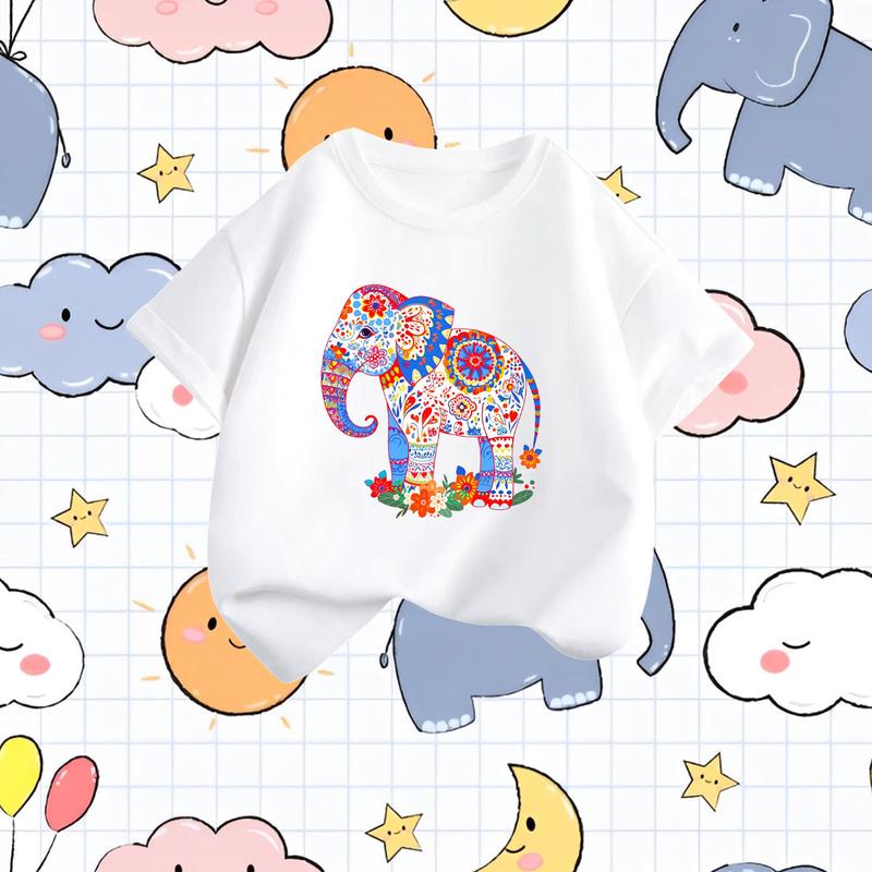 Product Introduction of เสื้อผ้าเด็ก ลายการ์ตูน แฟชั่น เสื้อแขนสั้นเด็ก 7 สี ราคาส่ง เสื้อยืดเด็ก 8