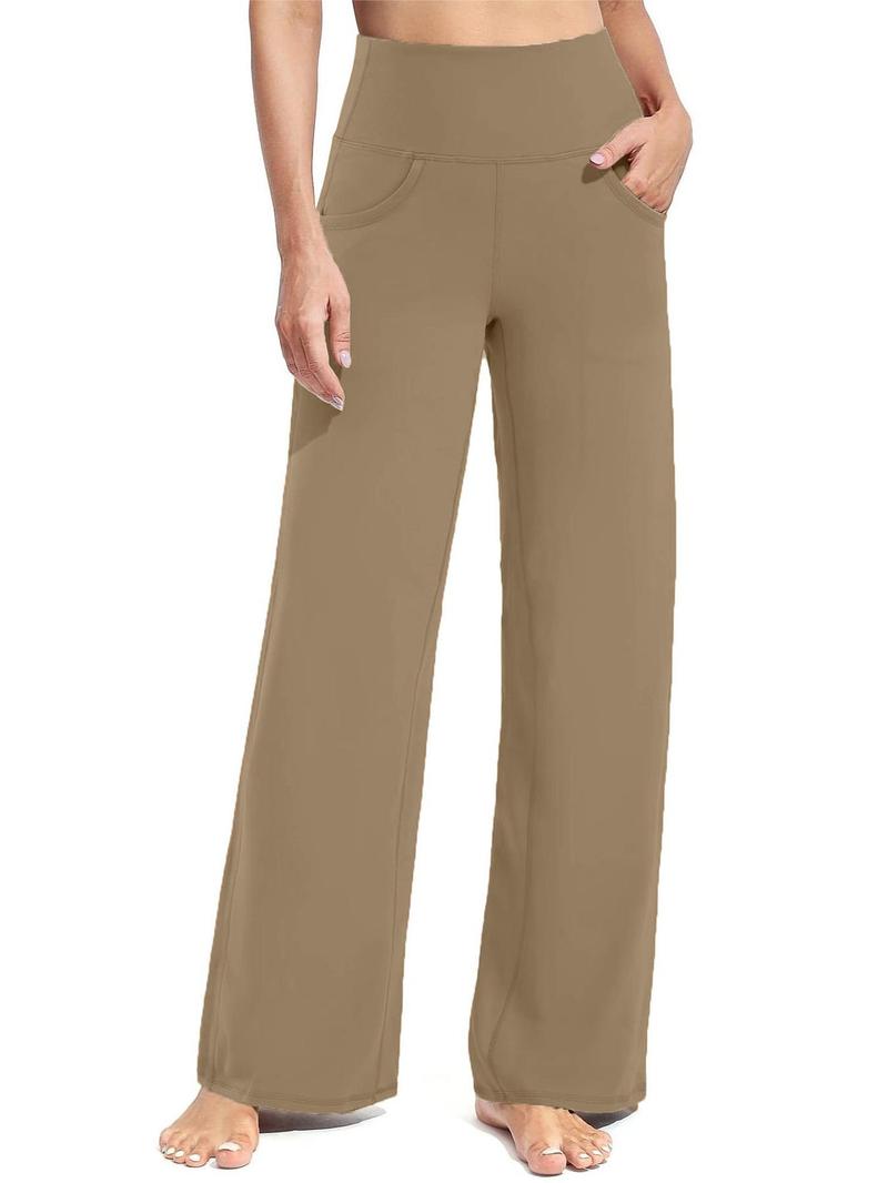 Product Introduction of Women's Solid High Waist Pocket Sports Joggers, Casual Comfy High Stretch Straight Leg Jogger Pants for Yoga Gym Workout Running, Ladies Sportswear for All Seasons 5