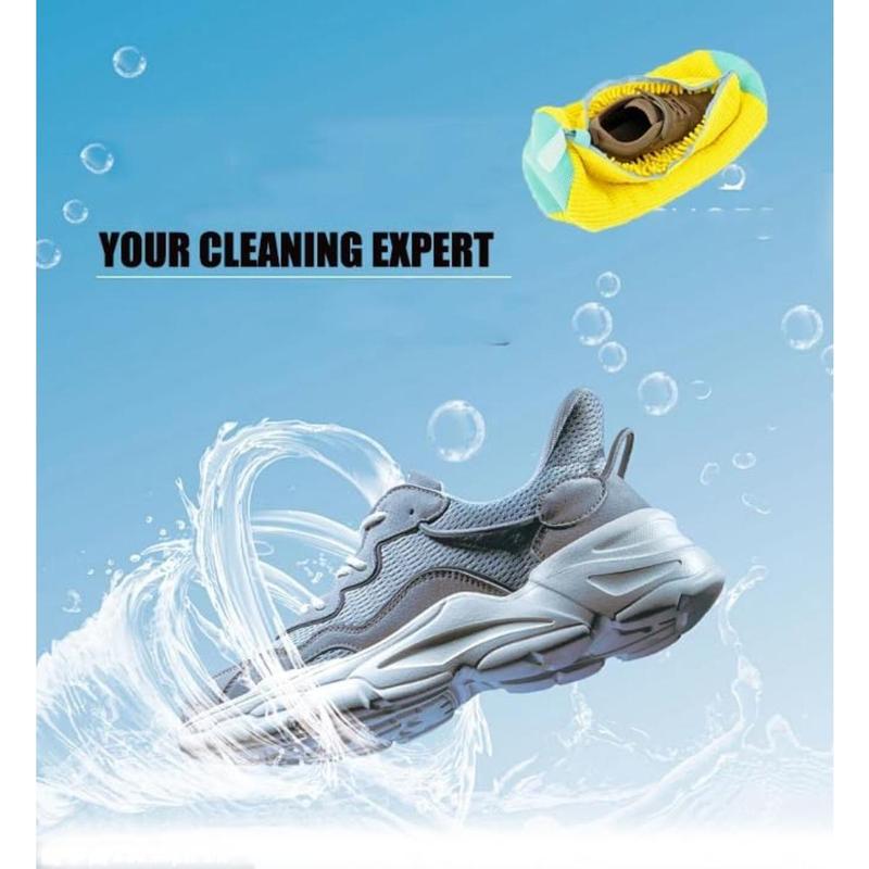 Product Introduction of Shoe Washing Bag, 1 Count/2 Counts Reusable Laundry Shoe Bag with Zipper, Shoe Washing Bag for All Shoe Types and Sizes, Laundry Care Bag 5