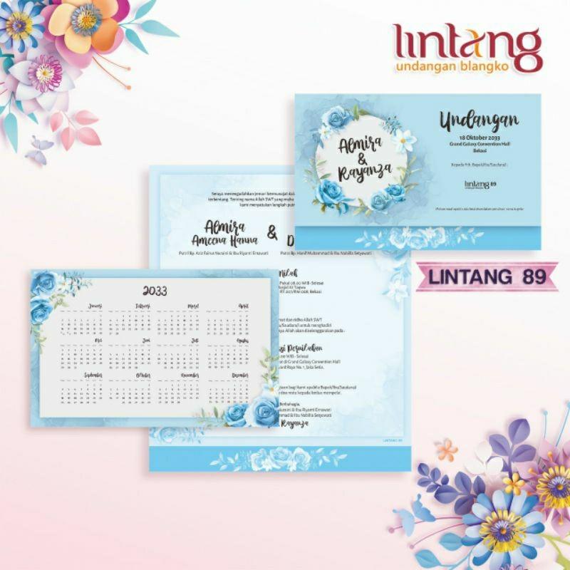 Undangan Pernikahan Kekinian LINTANG 89 Elegan Modern Paket Lengkap 100 PCS Gratis Label & Plastik - JanjiKita | Default