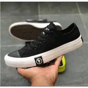 [36-43] Sepatu All Star Cnvrs FLASH PETIR HITAM/ABU Sneakers Casual Pria Wanita Bisa Bayar Ditempat