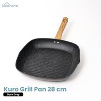 Gambar Kanahome - Kuro Grill Pan / Panci Marble Induksi anti lengket 28cm dari Kanahome-id Kab. Bandung 1 Tokopedia