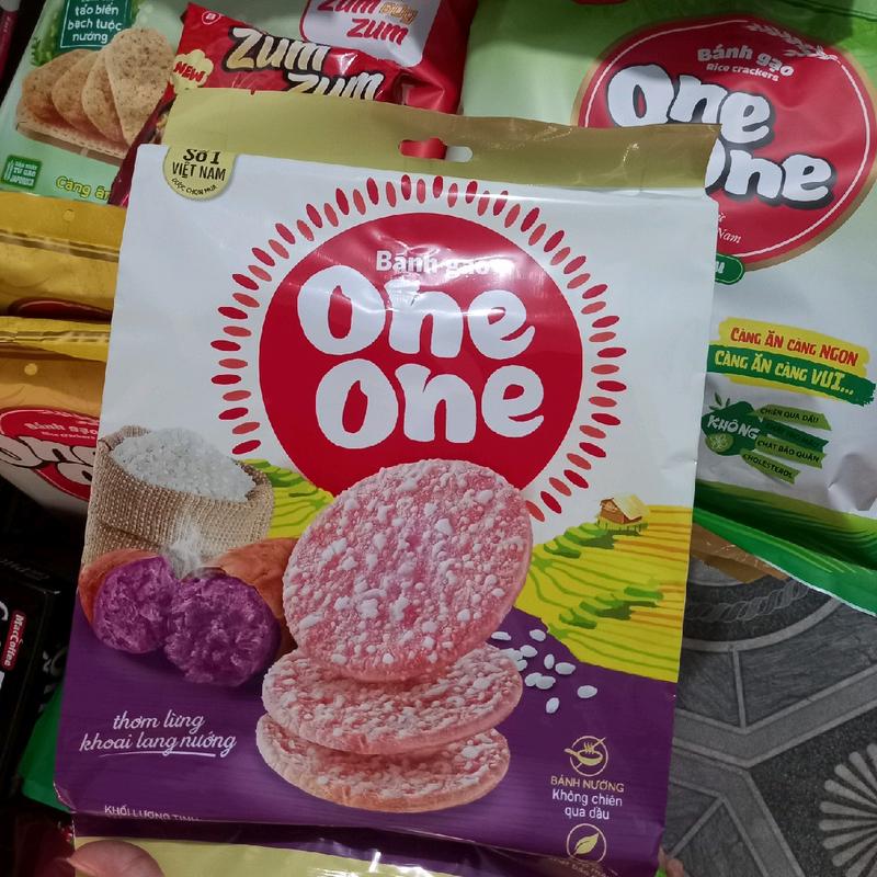  Bánh gạo One One túi to khoai lang tảo biển tự nhiên hàng hot 