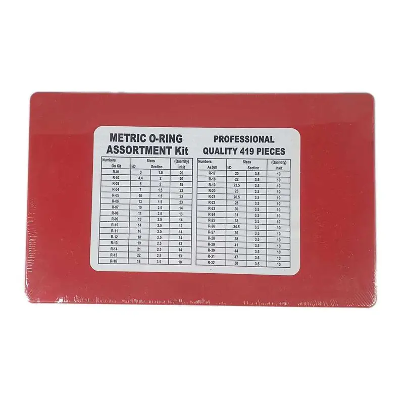 VECONOR Seal O Ring NBR-70 Universal Seal Tightening 419 PCS J200 Multifungsi untuk Berbagai Perangkat dengan 32 Ukuran R01 hingga R32 5