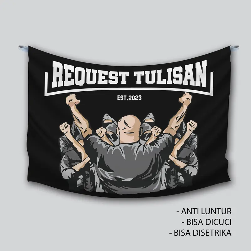 BENDERA BASIS SUPORTER JUMBO BEBAS REQUEST #B | BENDERA KOMUNITAS | BENDERA ULTRAS 3