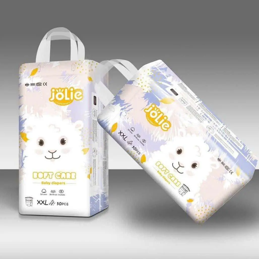 Combo 2 bịch Bỉm quần,bỉm dán  Jolie , mềm êm , thấm hứt từ 500-800ml , fom suông , mỏng nhẹ , màn thấm hút 5D