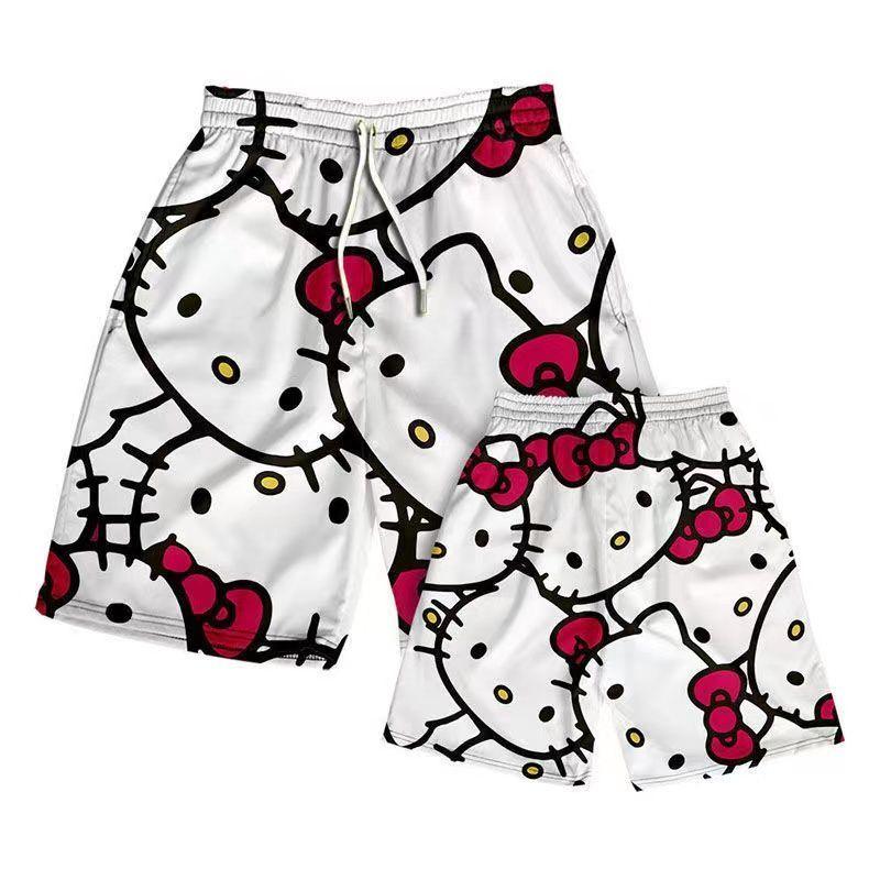 Product Introduction of Quần Soóc Hello Kitty, KD, Dành Cho Em Bé Trai Và Bé Gái, Quần Soóc Đi Biển Dáng Rộng Mùa Hè, Phong Cách Ins, Quần Dài Đến Đầu Gối, Thể Thao Thường Ngày, Quần Nam, Thích Hợp Cho Thể Thao Bóng Rổ 9