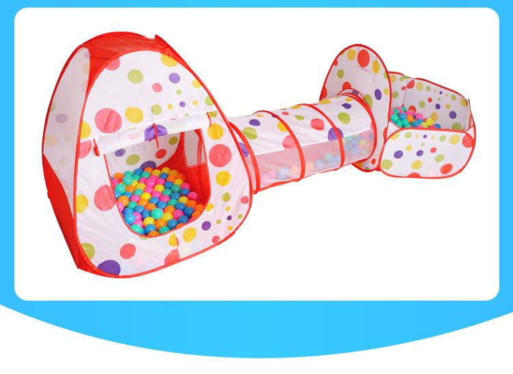 Product Introduction of Children's Tent Crawling Game Tunnel Cabin Boys and Girls Baby House Playing Toy Play House Ocean Ball Pool 18