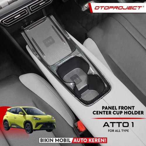 Gambar Otoproject - Panel Center Cup Holder BYD Atto 1 | Cover Cup Holder Tengah BYD Atto 1 - Carbon dari Otoproject Kab. Tangerang Tokopedia