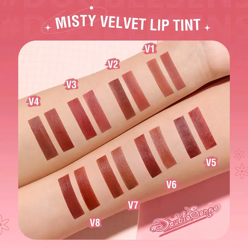 pinkflash lip cream double sense 2in1 duo lipstick velvet 7