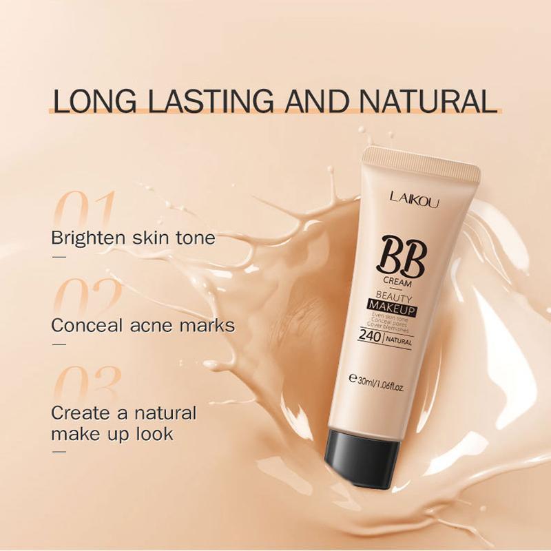 Long-Wearing BB Cream, Hydrating Concealer BB Cream, Lightweight and Smooth Makeup Foundation, Moisturizing Sunscreen, Facial Color Correcting Cream 5