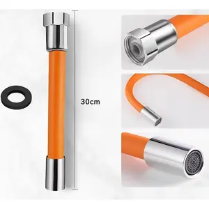 TOKO LOKAL Selang Flexible 360 Derajat Ekstensi Sambungan Keran Air Universal 1/2 Inch Pipa Kran Fleksibel Pipa Selang Sambungan Kran Flexible / Sambungan Fleksibel Hose  Wastafel