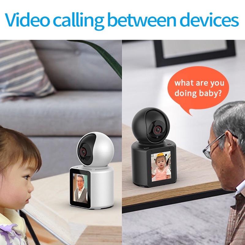 ￼Camera Wifi giám sát có màn hình C30 - gọi video trực tiếp - Siêu nét 2K 1