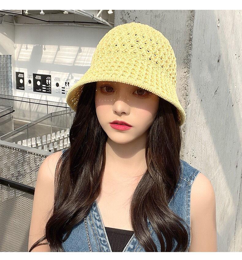 Product Introduction of 1157Fashion Luxury Women's Summer Straw Bucket Hat - Wide Brim, Foldable, Hollow, Sun Visor#FashionHat #SummerStyle #WomenFashion bucket hat 22