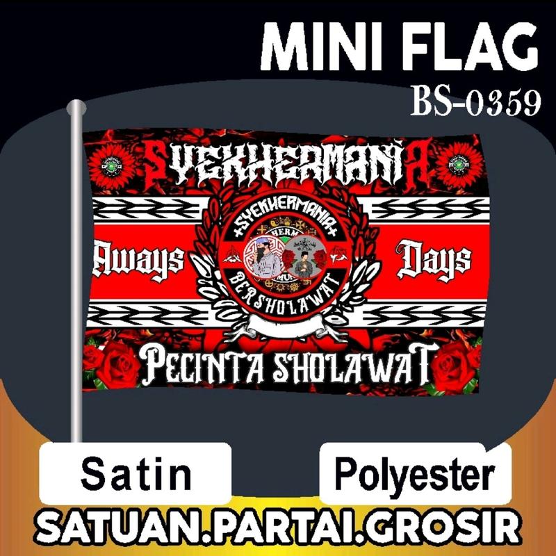 Bendera Syekhermania V80/Bendera Majelisan/Bendera Desain Terbaru/Bendera Custom 1