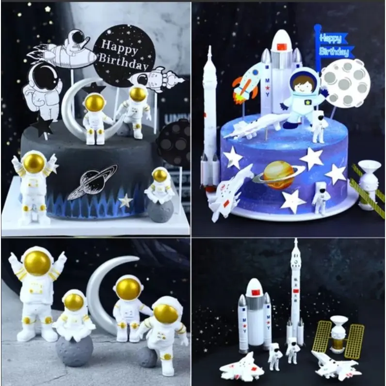 Spaceman Cake Decoration Planet Cake Decoration