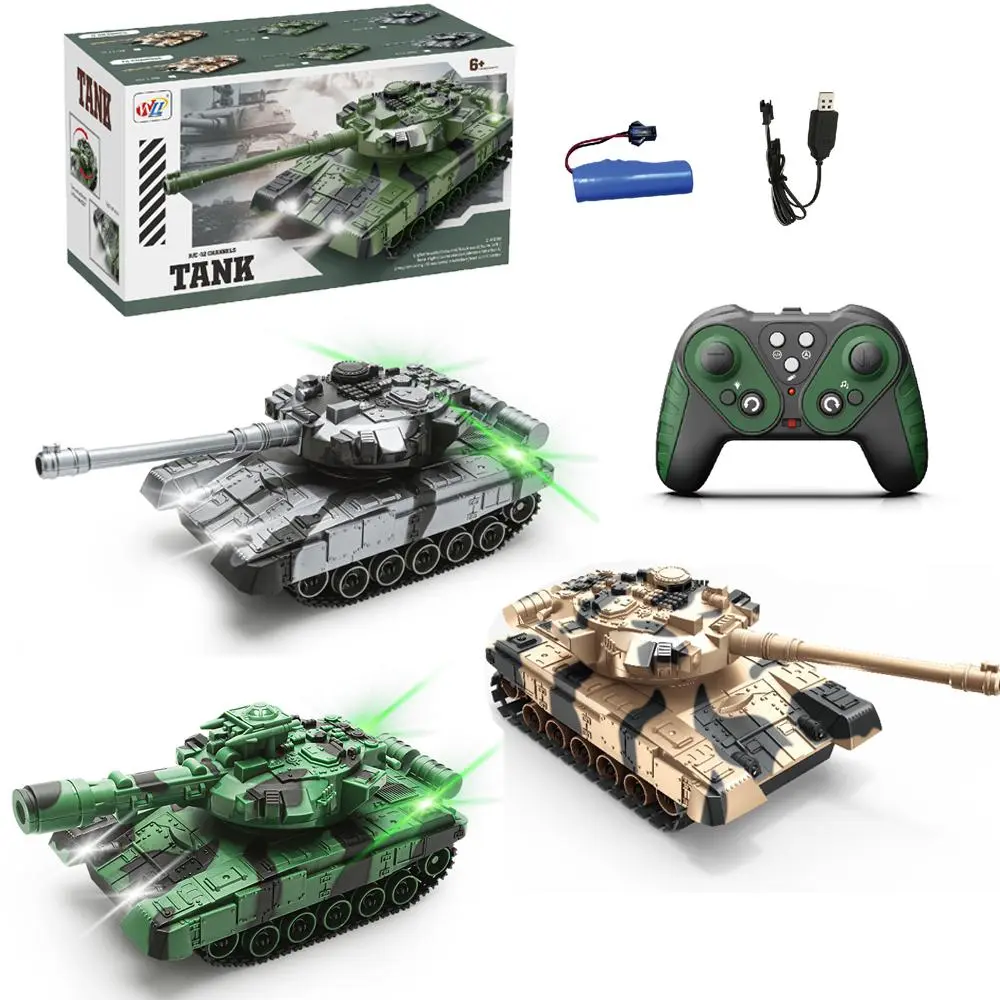 Electric Remote Control Tank Toy, 1 Box Rechargeable Armored Car Model Toy, Remote Control Car Toy for Boys, Birthday Gift for Kids