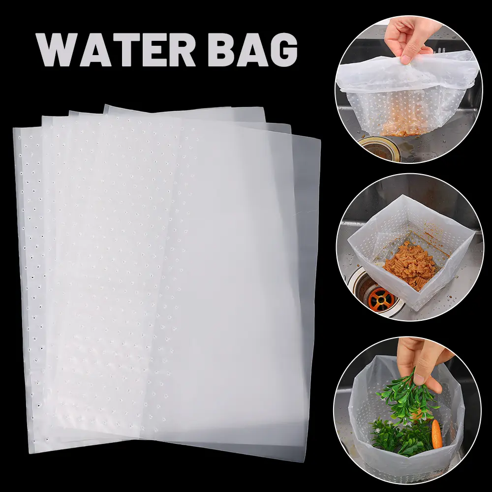 10/1pcs Disposable Sink Strainer Mesh Bag Self-standing Drain Bags Anti-block Garbage Net Kitchen Bathroom Sewer Filters Cleaners