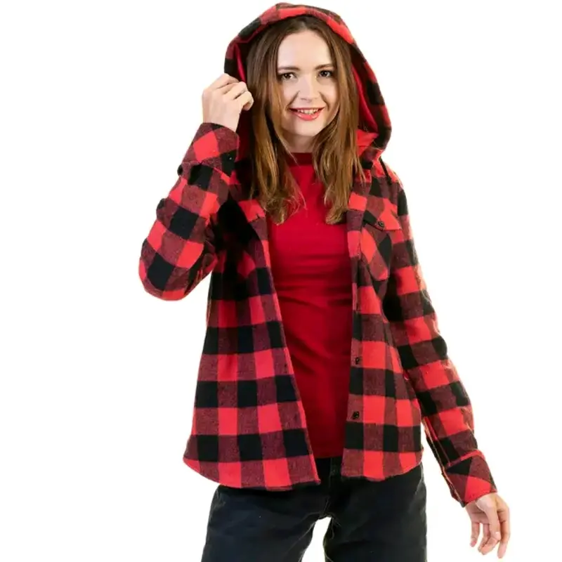 Kemeja Flanel Hoodie Berkupluk Motif Kotak-Kotak Kualitas Distro untuk Pria Lengan Panjang Casual distro baju fashion 3