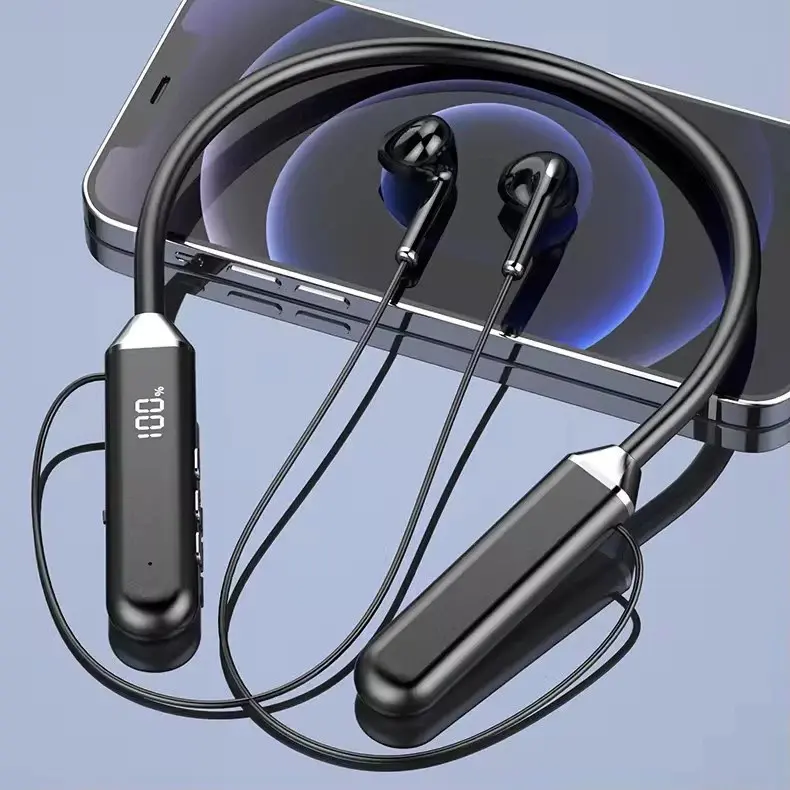 Tai Nghe Cổ Yếm HM01, Blueteeth 5.2, Tai Nghe Có Dây Đeo Cổ Tai Nghe TWS Chống Nước Thể Thao, Có Mic, Elfly, Tương Thích Với iPhone Và Android 7