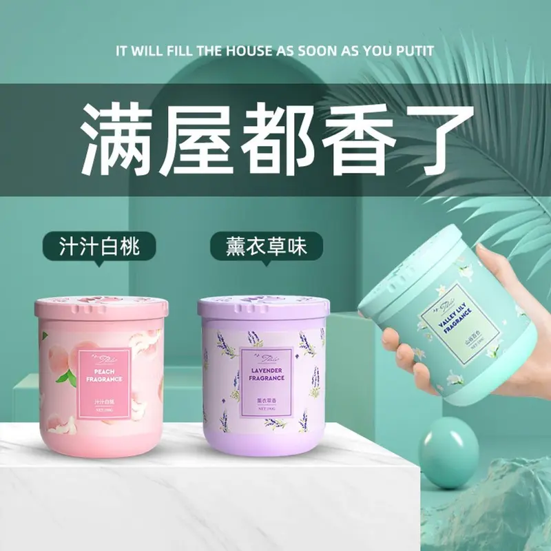 Sáp thơm phòng khử mùi phòng ngủ nhà vệ sinh toilet ô tô với 6 mùi hương tự nhiên 190g 6
