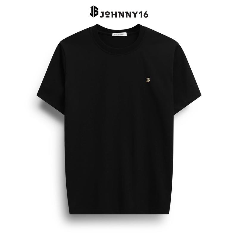 Áo thun thêu logo chắc vải single 95% cotton co giản 4 chiều, thoáng mát, thời trang, basic, thanh lịch - J16 7