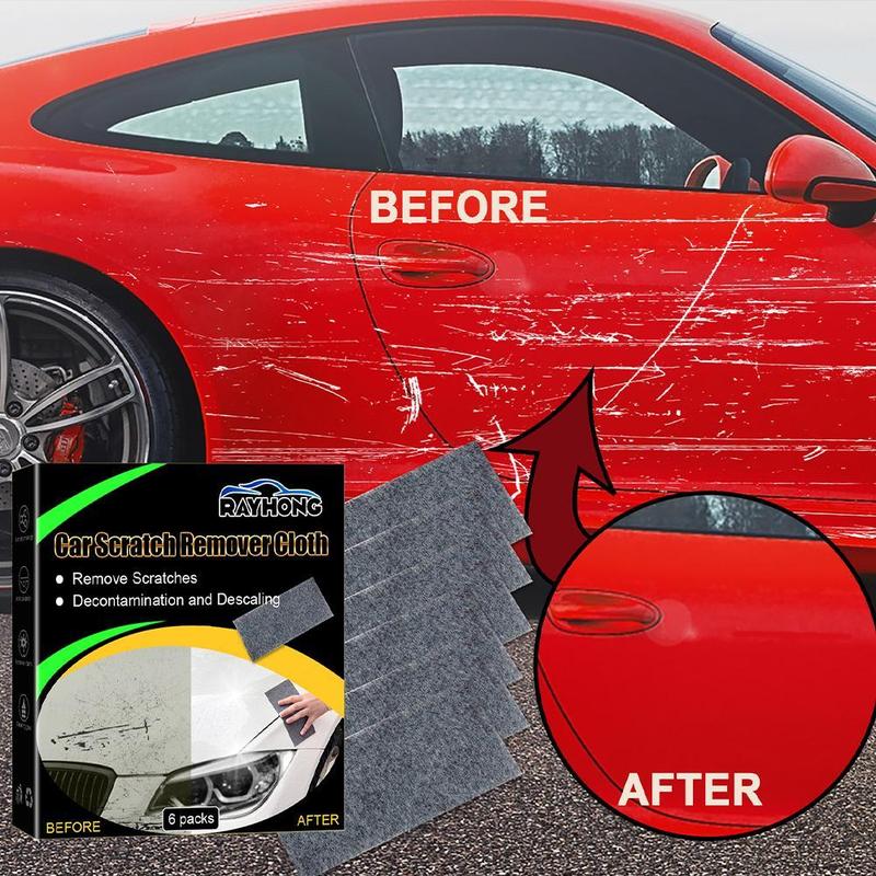 Product Introduction of 6PC Nano Car Scratch Remover Easily Repair Multifunction Cloth Restore Nano Nanosparkle D9F0 18