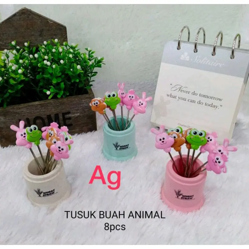 Tusuk Buah / Garpu Buah / Fruits Fork Karakter Animal 1