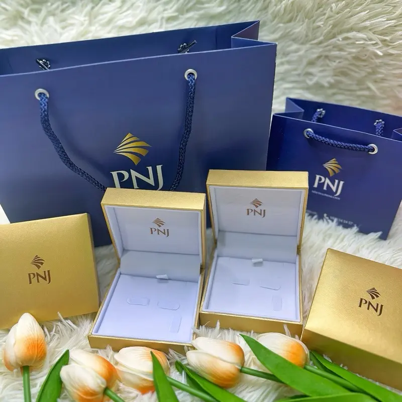 Hộp PNJ 3 Chi Tiết Chính Hãng New ( không kèm trang sức)
