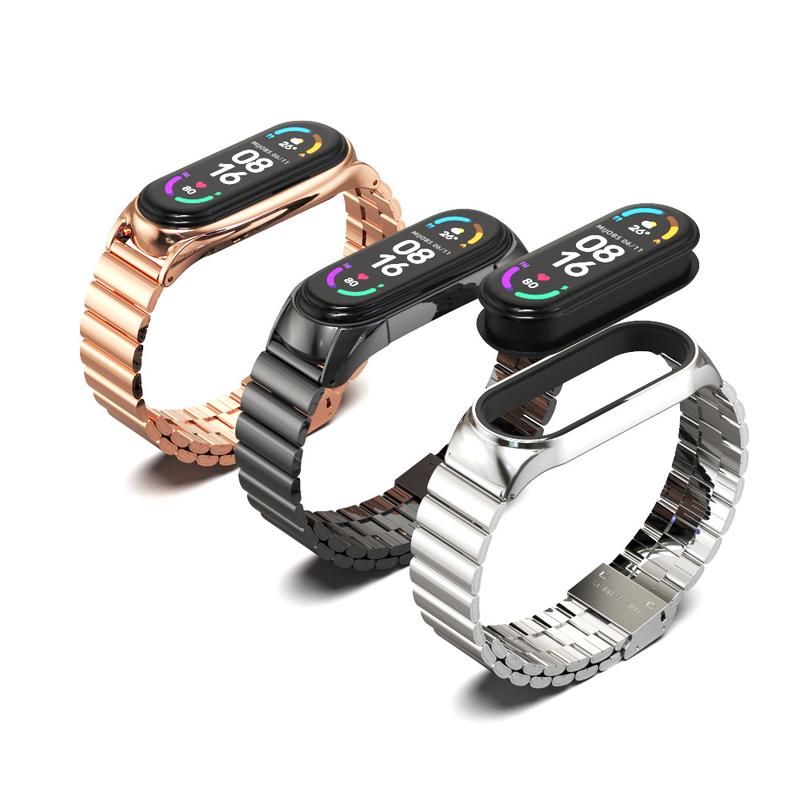 Product Introduction of Stainless Steel Band For Xiaomi Mi Band 6 5 4 3 Correa Metal Men Women Watch Bracelet Strap For Miband 6 Pulseira Accessories 16