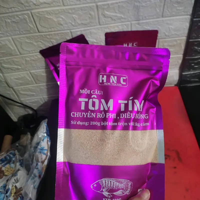Bột Tôm Tím 500g Trộn Mồi Câu Tăng Vị Tanh Tôm Chuyên Rô Phi Diêu Hồng Fishing Bắt Cá Đi Câu Câu Cá m ồ 3