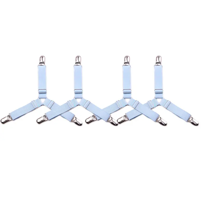 Dụng Cụ Kẹp Ga Trải Giường Đàn Hồi, 4 Cái / bộ, Dụng Cụ Chốt Thắt Lưng, Kẹp Ga Trải Giường, Cho Vỏ Nệm, Chăn, Chăn Bông, Giá Đỡ Chăn Bông, Dụng Cụ Sắp Xếp Dệt 7