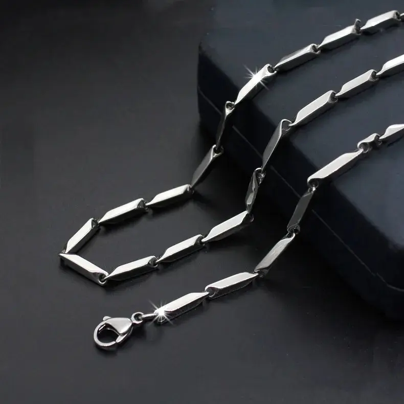 KALUNG TITANIUM  PADI  PRIA ANTI KARAT TIDAK  LUNTUR Silver Jewellery