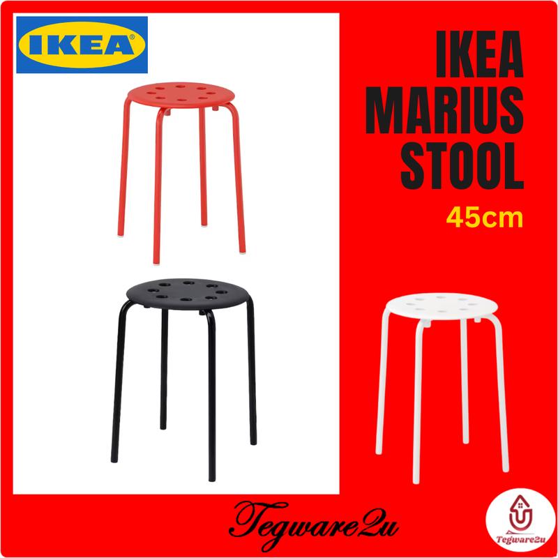 IKEA MARIUS Kerusi Besi Stool Stackable Chair 45cm Furniture - TikTok ...