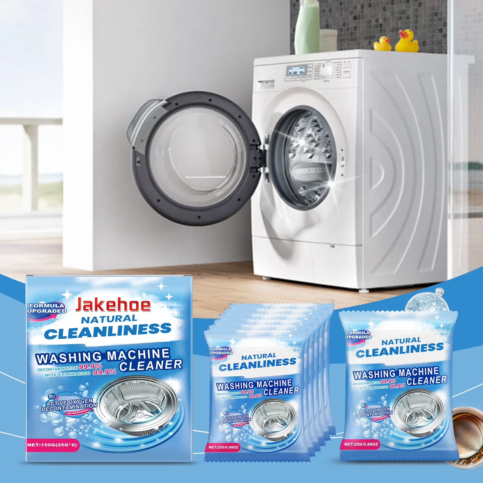 Seaways Washing Machine Cleaner Antibacteria Washing Machine Drum Cleaner Powder Descaler