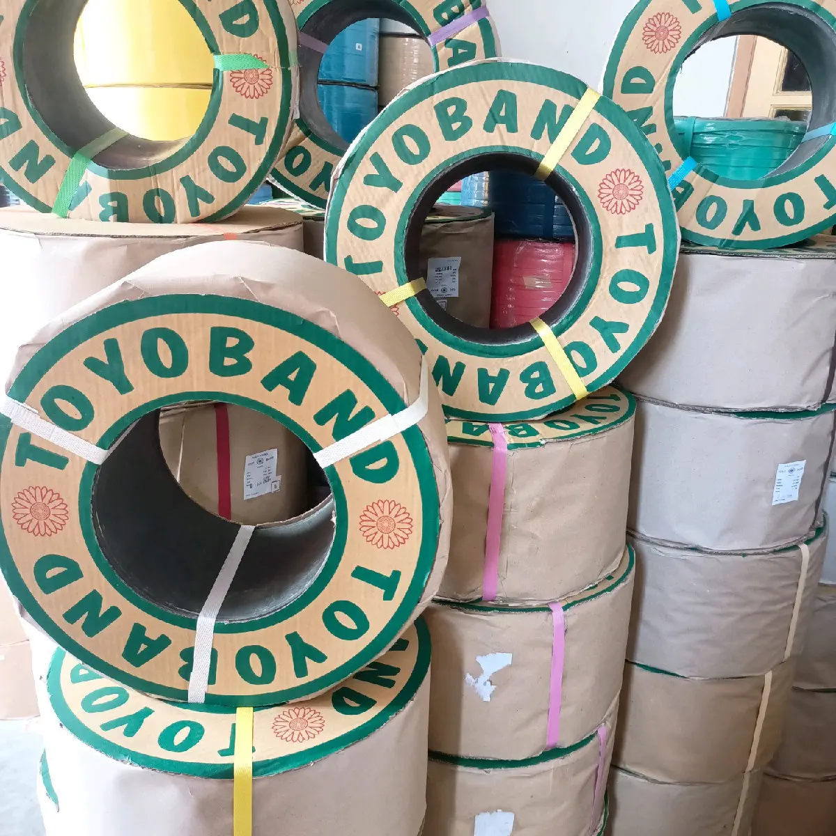 bahan kerajinan tas anyaman/tali gebang/strapping band merk Toyo band