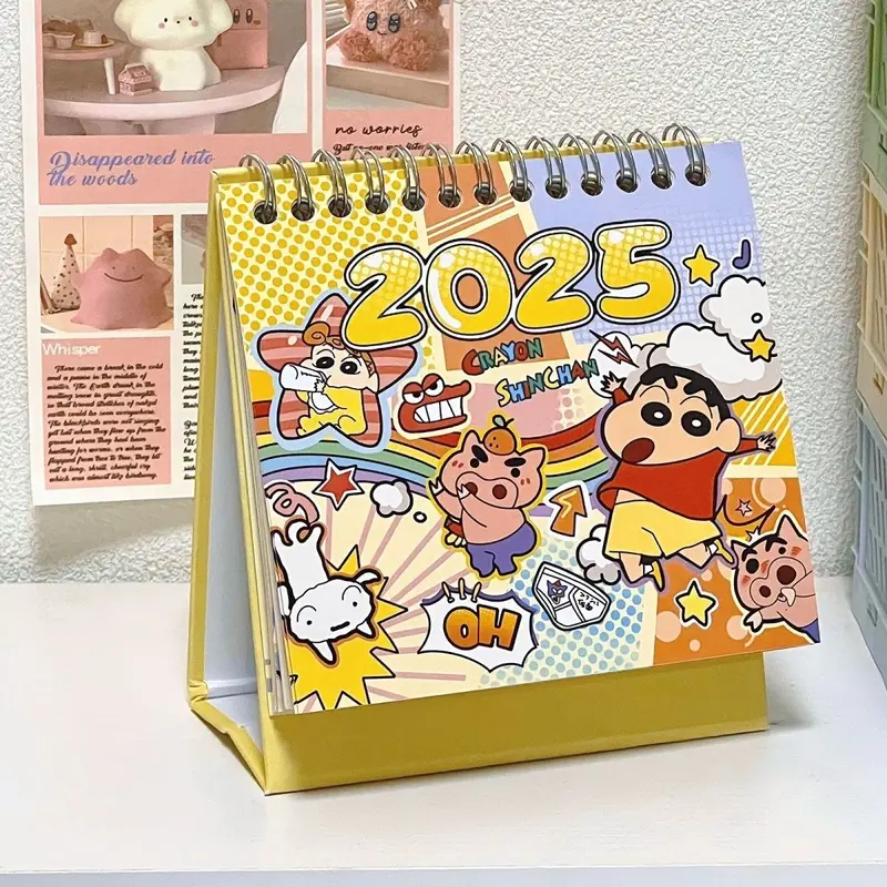 Lịch Bút Chì Màu Shin-chan, Lịch Để Bàn Giá Trị Cao, Đồ Trang Trí Sáng Tạo Để Bàn, Kế Hoạch Văn Phòng Phẩm Hoạt Hình, Lịch Năm, 2025, Bán Chạy Trong 30 Ngày, Số Lượng: 1989 Miếng, Hợp Xu hướng, Hàng Mới Về Năm 2023 5