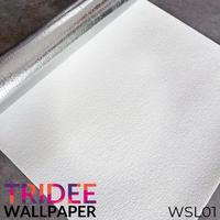 Gambar Wallpaper Linen Roll | Wallpaper Dinding Stiker | TRIDEE WALLPAPER | 50x300CM - Putih dari Tridee Wallpaper Kota Administrasi Jakarta Barat 3 Tokopedia