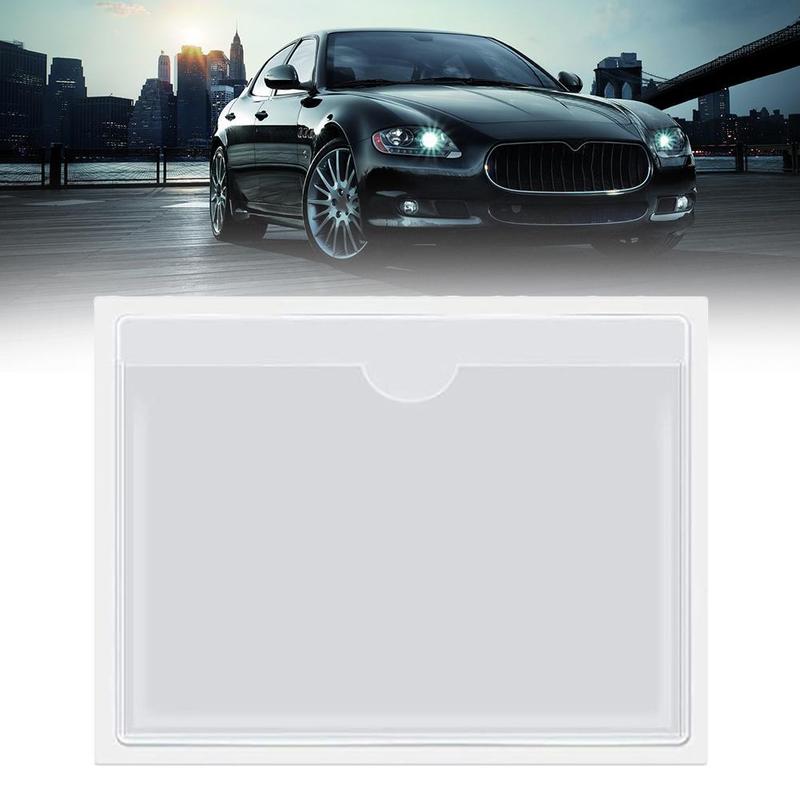 Product Introduction of 1Pcs Self Adhesive Backed Windscreen Ticket Holder For Parking Permit 100mm X 80mm 19