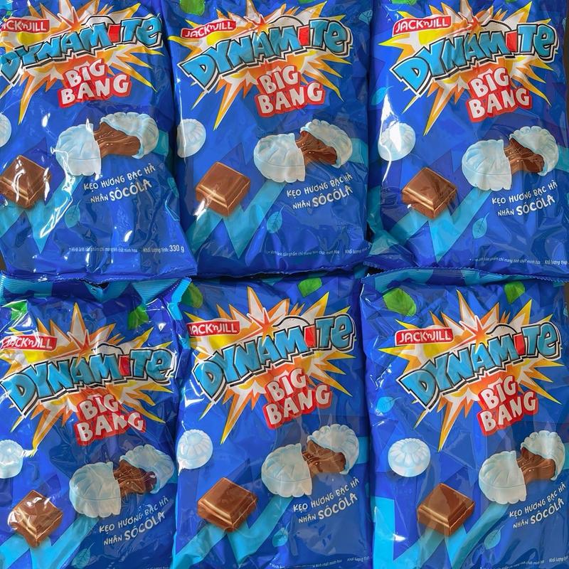 1 Gói Kẹo DYNAMITE BIGBANG Kẹo Hương Bạc Hà Nhân Socola Gói 308g ngậm tết
