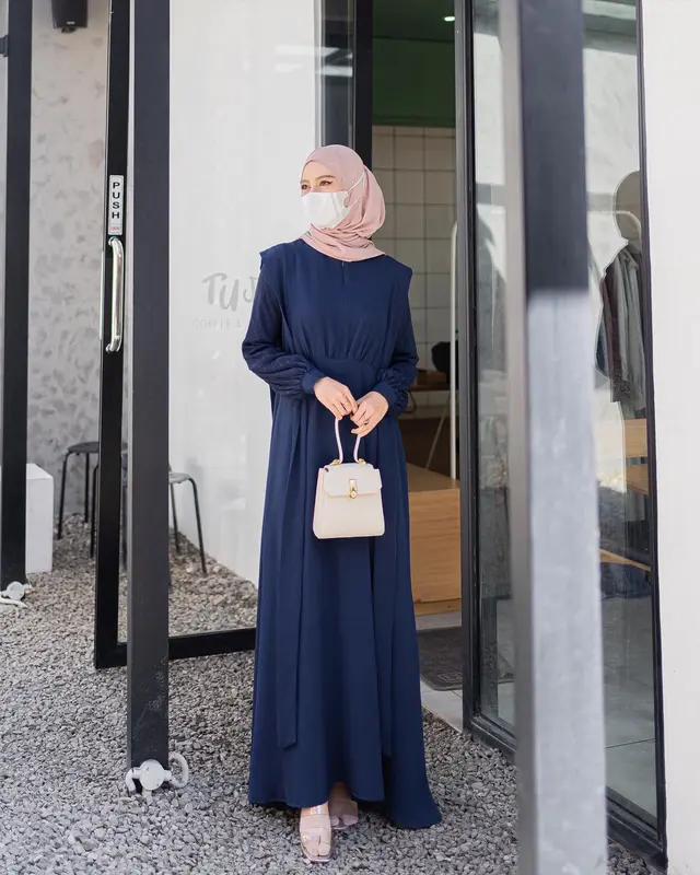 Elmiza - Aqeela Dress Bahan Premium Shine Lux Mix Tulle Brukat Gamis Muslim Wanita Kondangan brokat  lebaran - Pesta Remaja 7