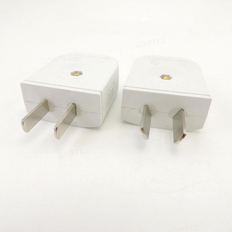 5pcs US AU plug 2 Flat Pin DIY Replacement Rewireable wall Power Plug ...