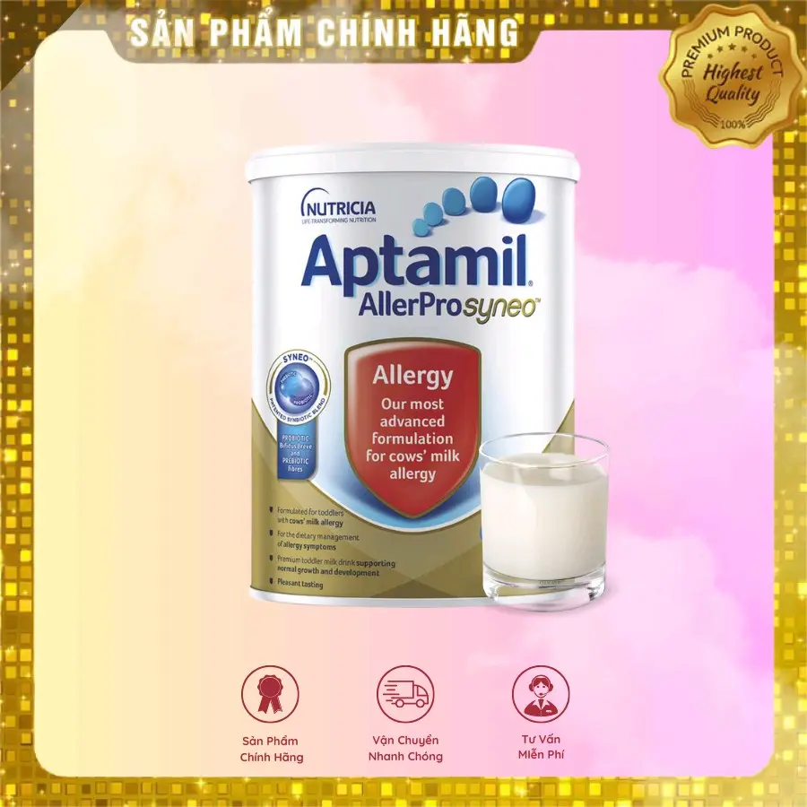 Sữa dị ứng Aptamil Pro Syneo  Lon 900gr DATE 2026