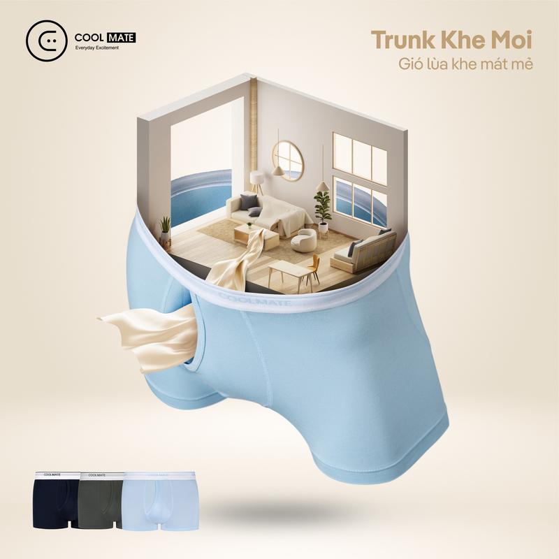 Product Introduction of [Underwear] Combo 03 quần lót nam khe moi Bamboo Trunk kháng khuẩn - Coolmate 9