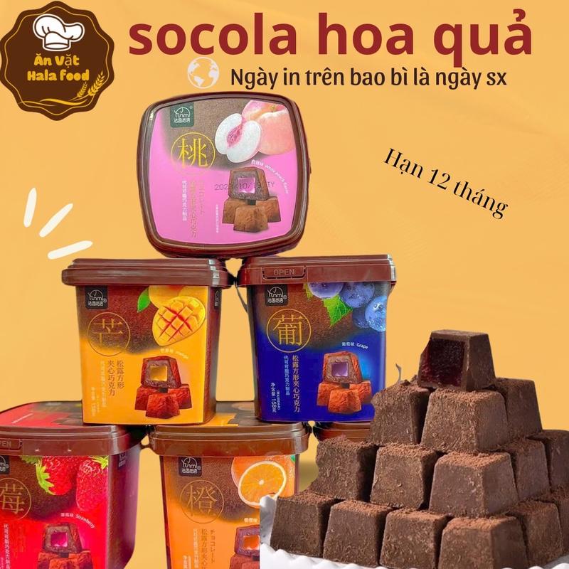  socola nama nhân hoa quả dẻo 158gam  xô 