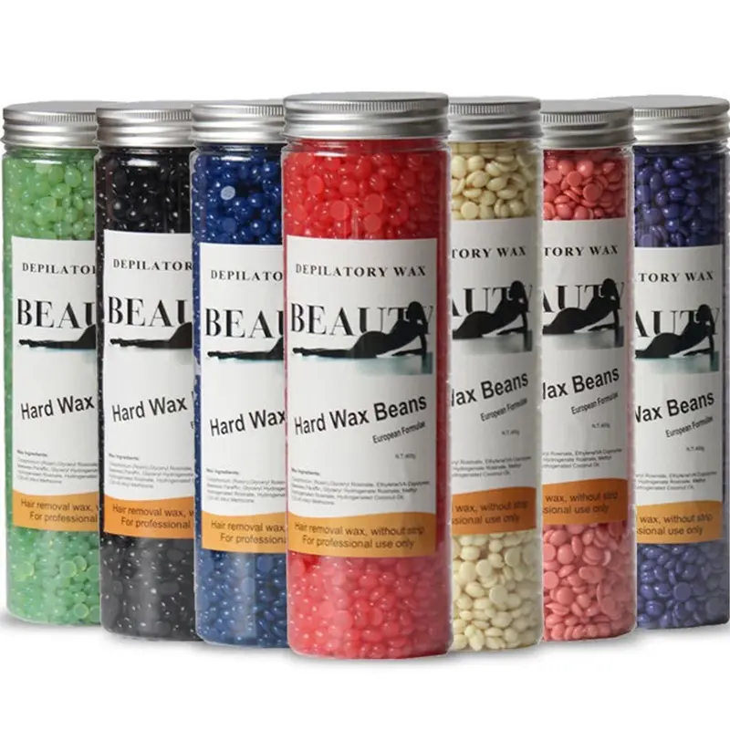 Sáp tẩy lông, 400g, Hạt sáp cứng, Bộ sáp, Viên sáp, Thích hợp để tẩy lông, Sáp tẩy lông 2